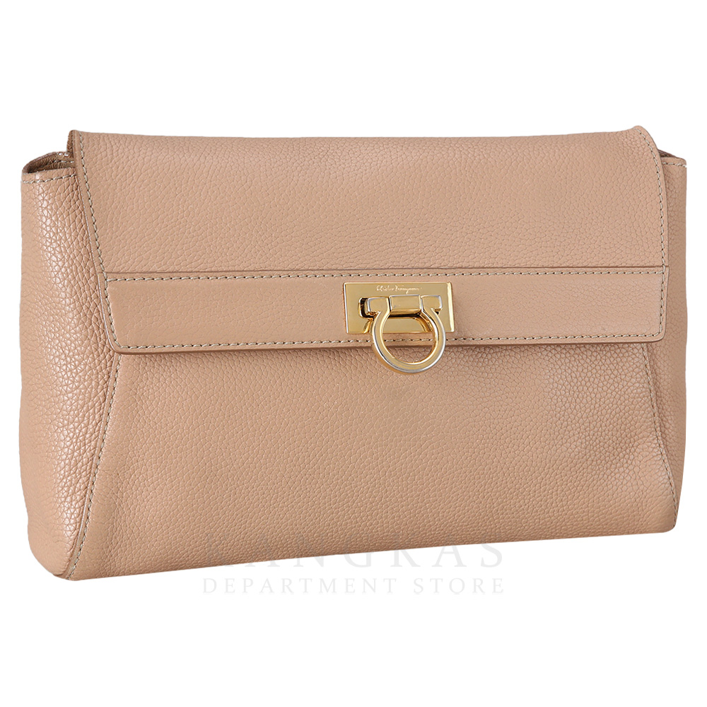 FERRAGAMO(USED)페레가모 간치니 로고 플랩 크로스백